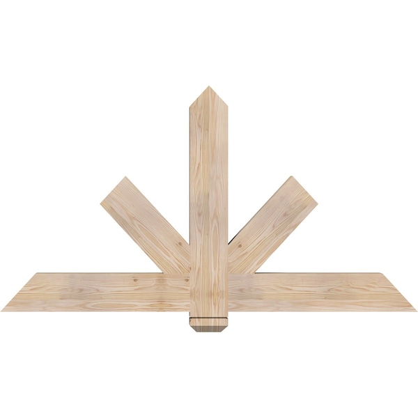 Ekena Millwork Kennewick Smooth Timber Gable Bracket, Douglas Fir, 60"W x 32"H x 3 1/2"D x 5 1/2"F, 13/12 Pitch GBW060X32X0406KEN00SDF - main
